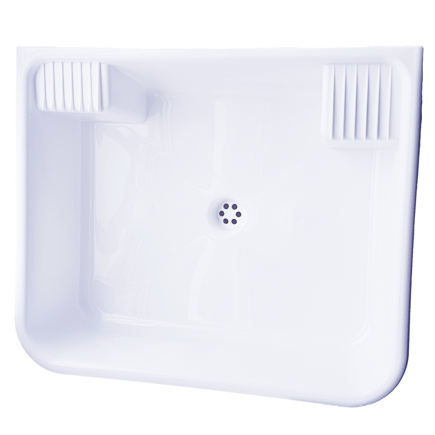 Мойка большая пластиковая с выпуском